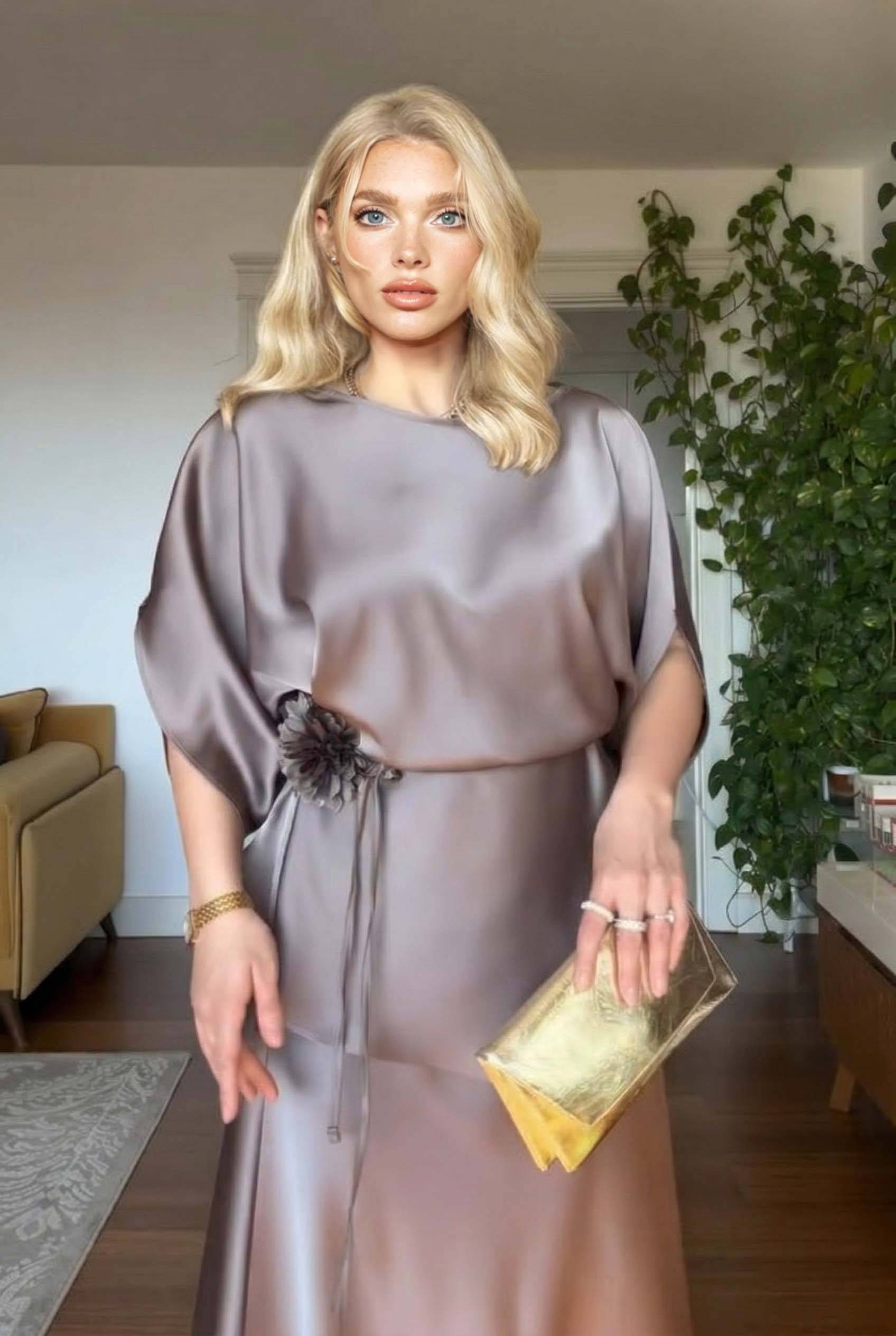 Lace-Up Design Irregular Shirt And Skirt Set