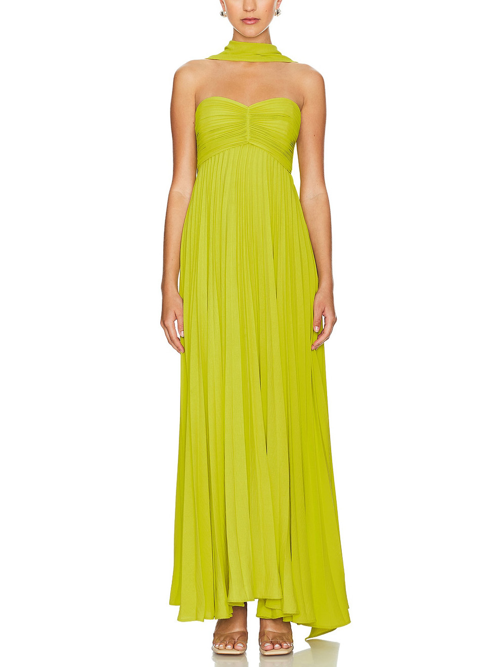Exquisite Princess Pleated Off-the-shoulder Party Maxi Dress