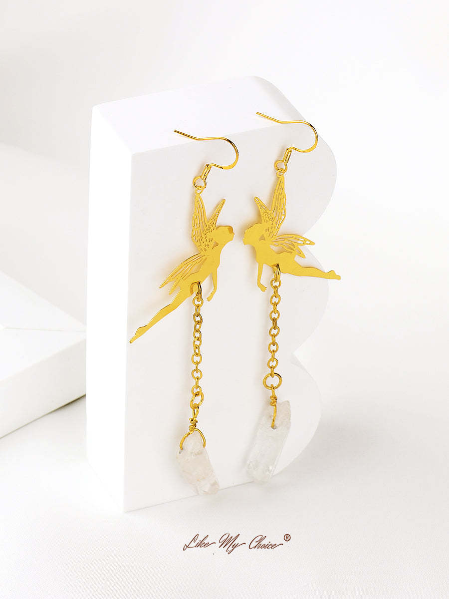 Little Fairy Natural Quartz Earrings