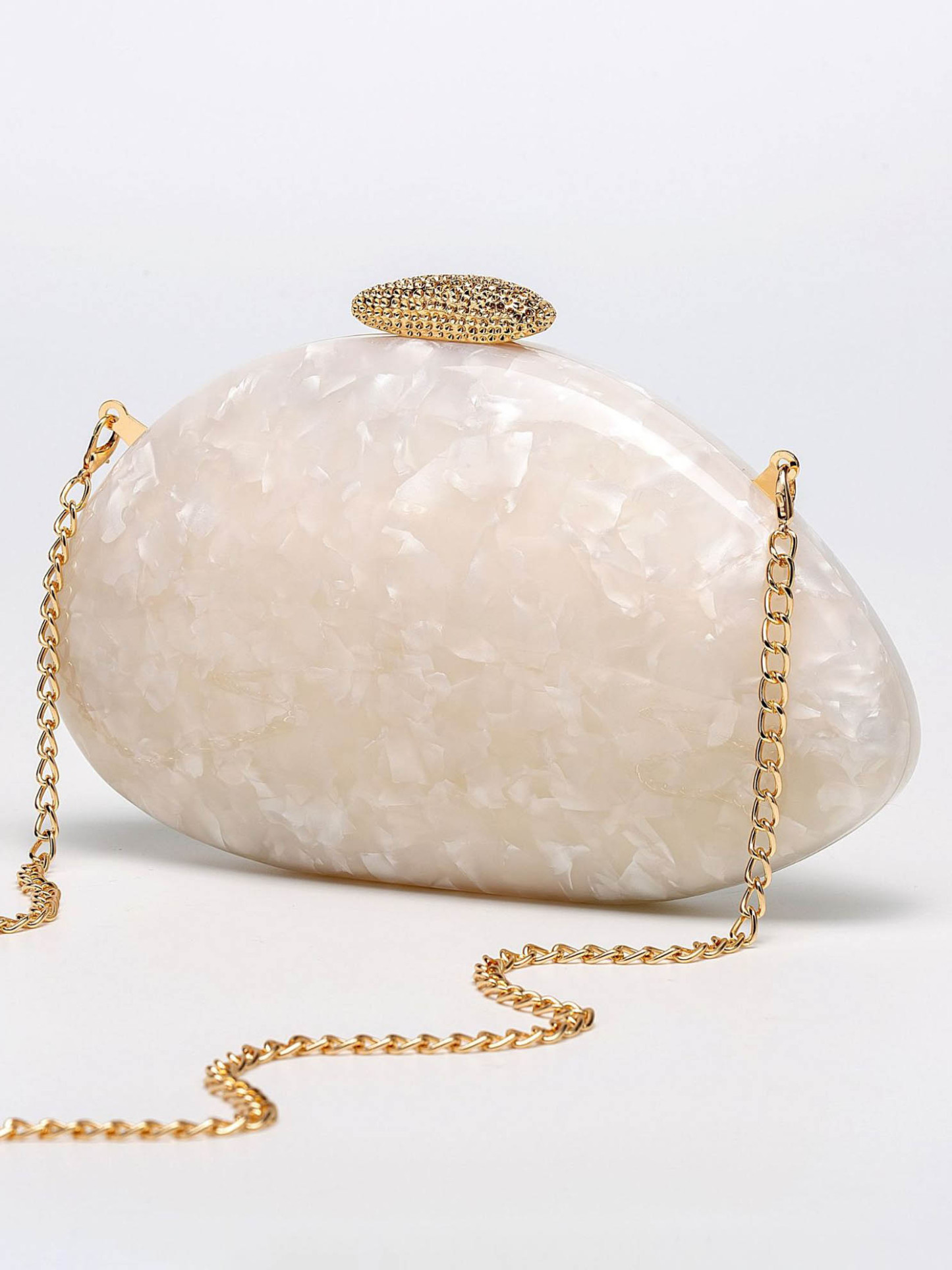 Fashionable Special-shaped Shell Acrylic Wedding Bag