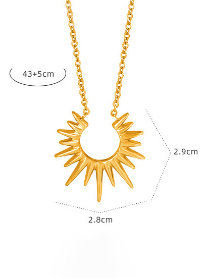 Vintage Sunflower Clavicle Necklace