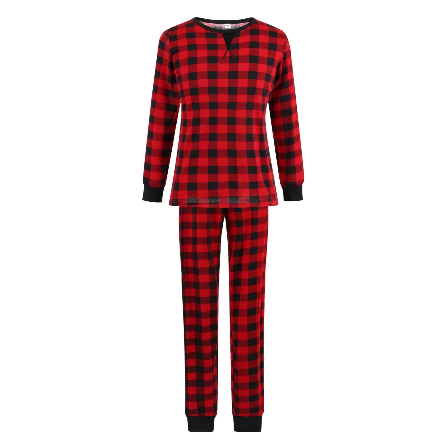 Christmas Black-Red Plaid Family Matching Pajamas Set