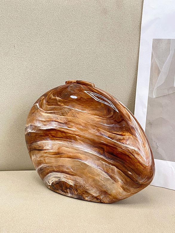 Fashion Acrylic Stone Pattern Shell Bag