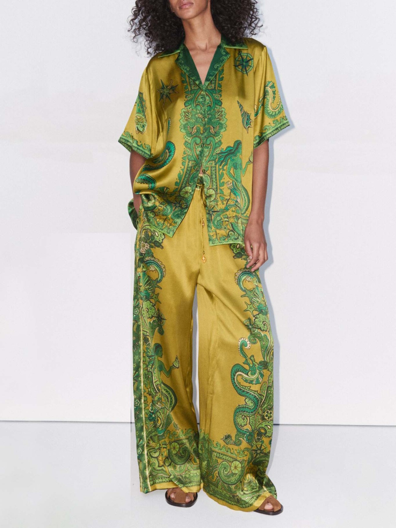 Classic Casual Unique Floral Print Tie Cardigan Dress