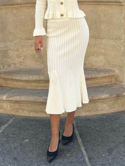 Exquisite Knitted Fishtail Skirt