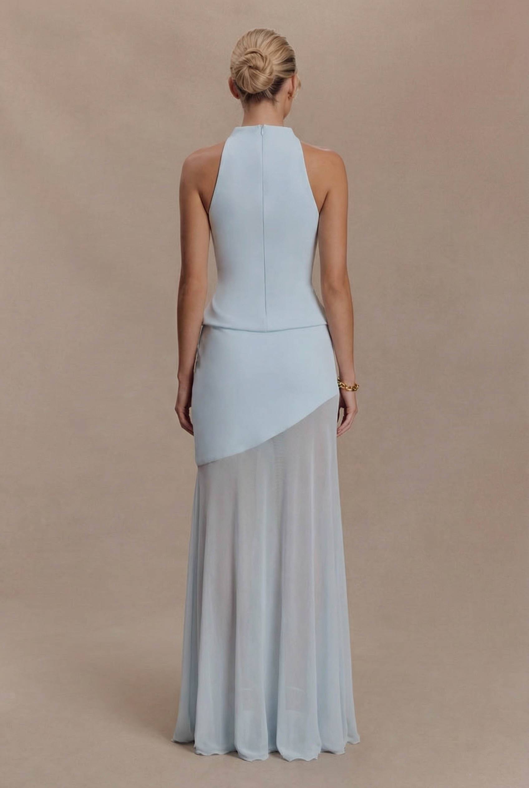 Sleeveless Top And Pleated Skirt Set