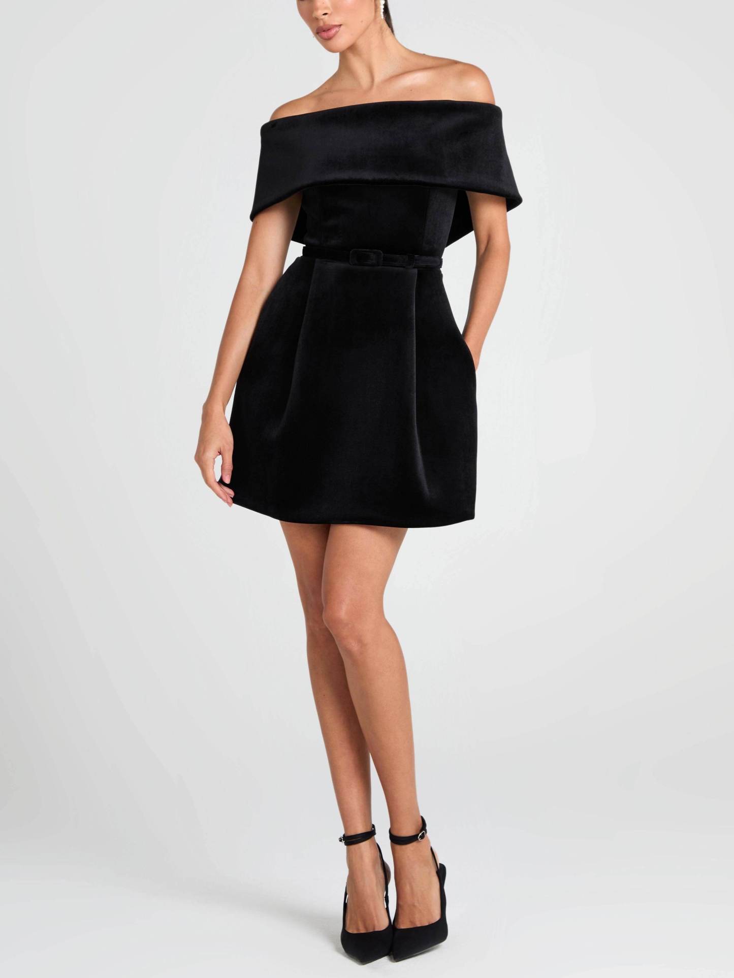 Elegant Off-The-Shoulder Mini Dress