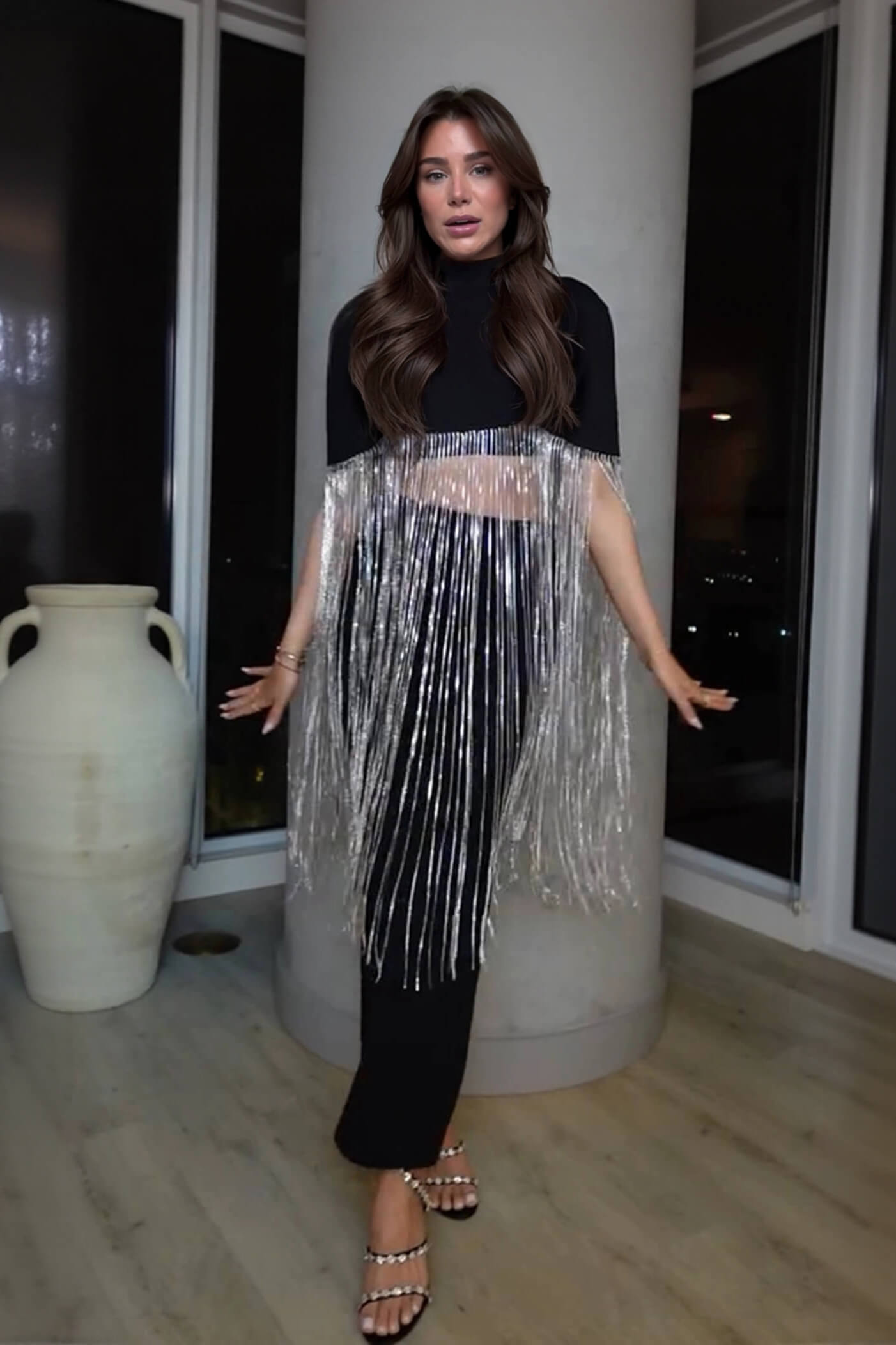 Fashion Tassel Patchwork Loose Party Top