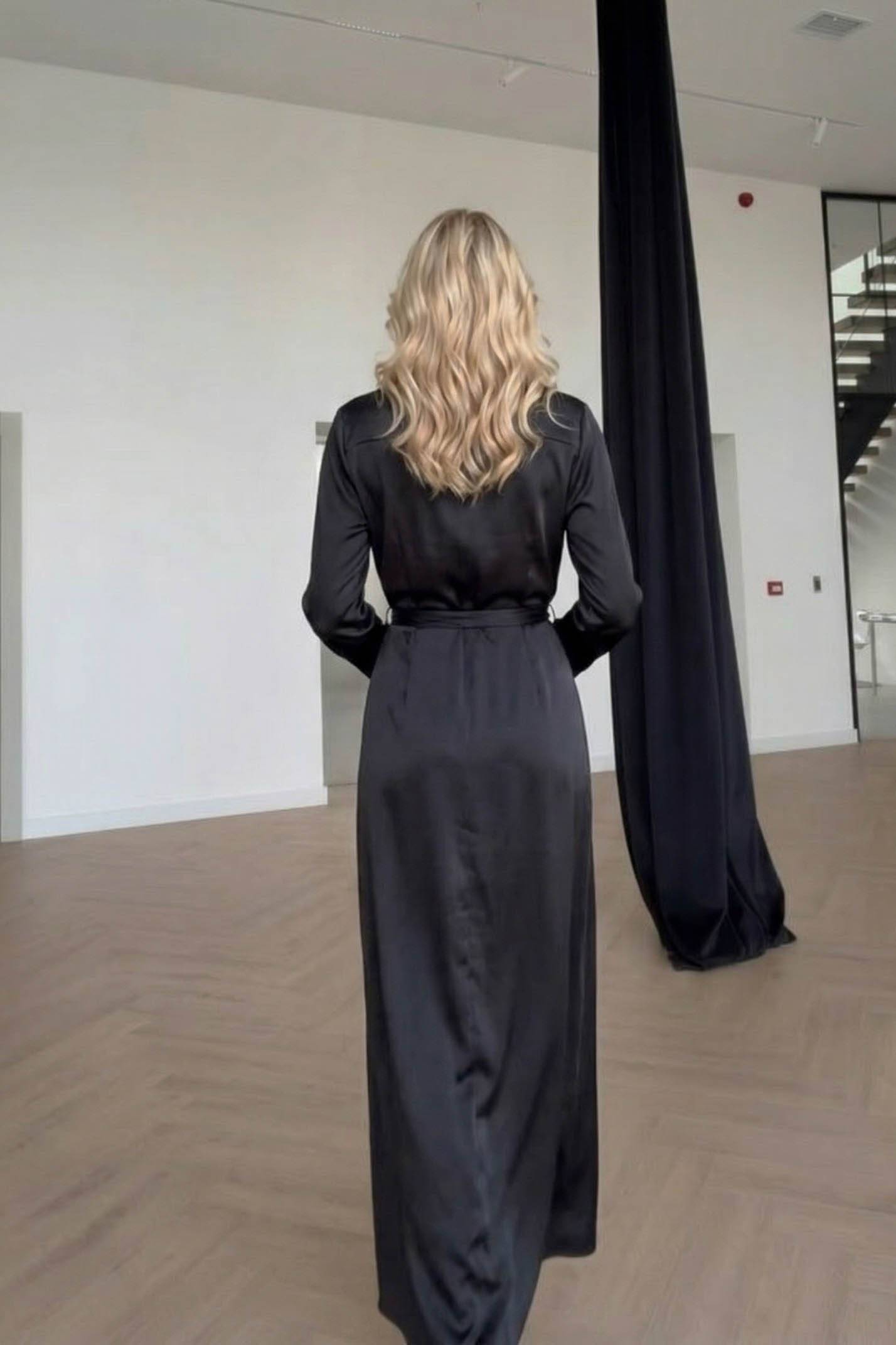V-Neck Slit Maxi Dress
