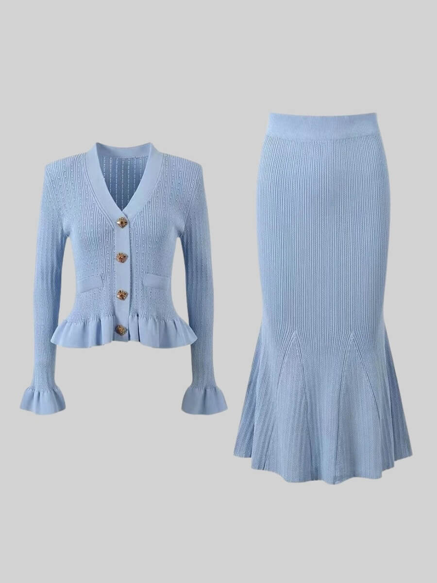 Exquisite Knitted Fishtail Skirt