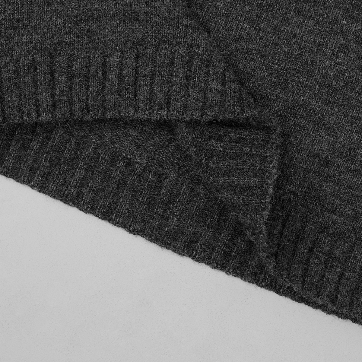 Two-piece set: fitted knit cardigan and knit mini skirt