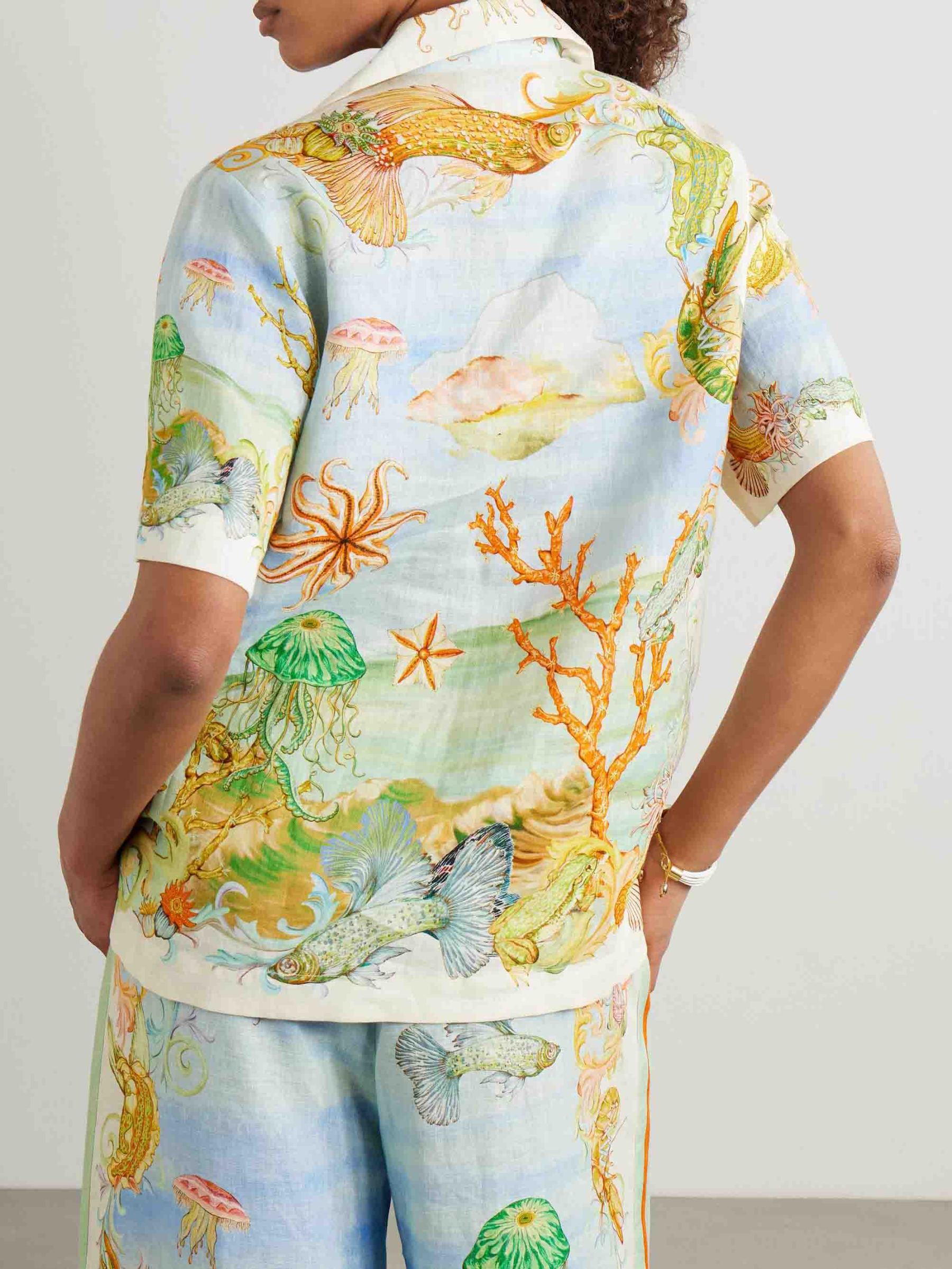 Unique Fantasy Ocean Coral Print Shirt