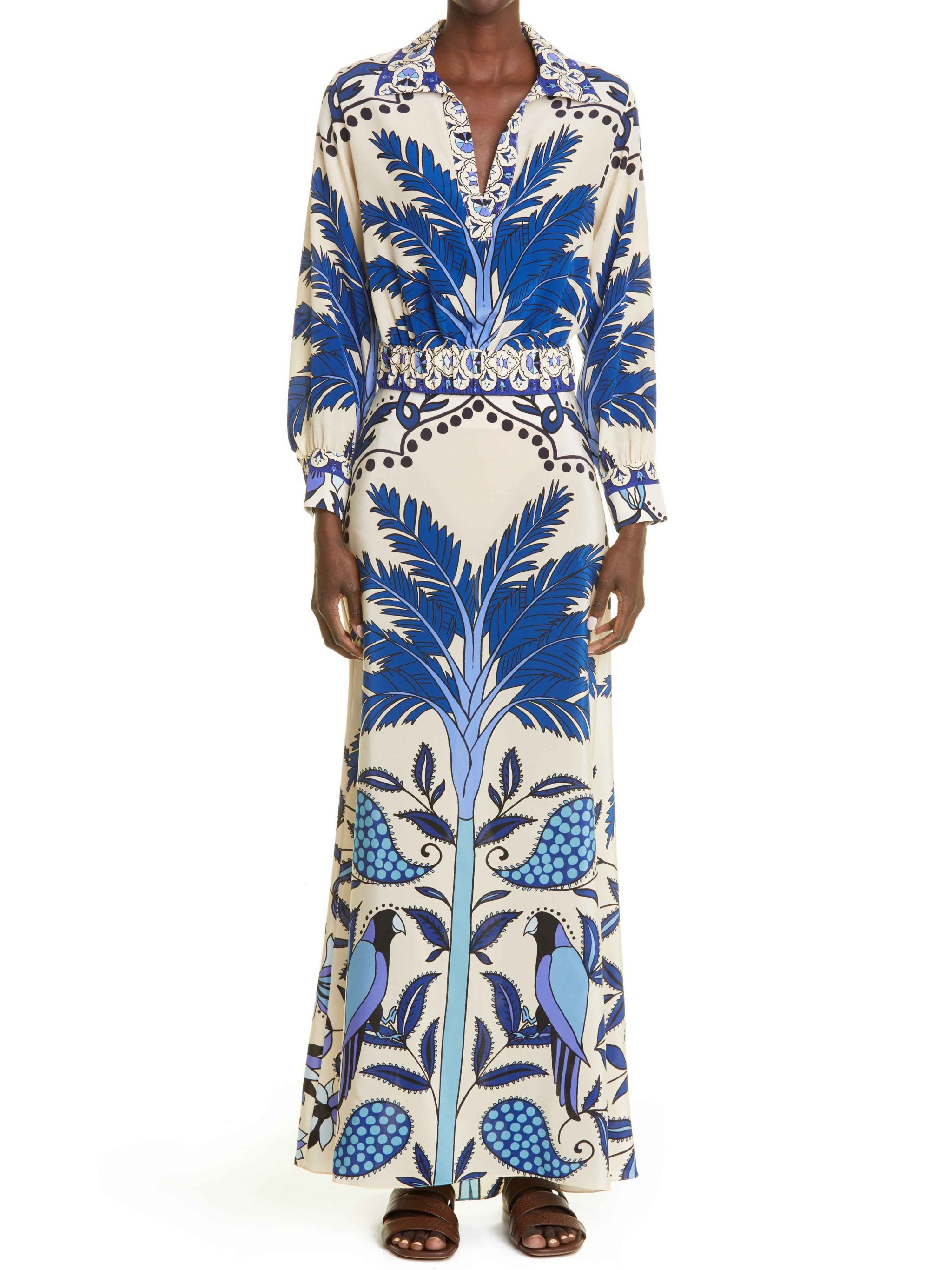 Abstract Palm Tree Hawaiian Print Women's Skirt