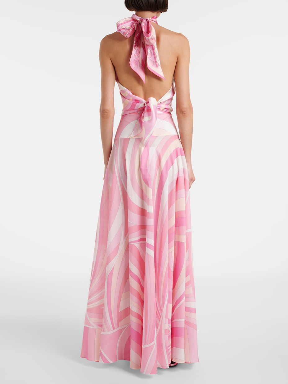 Unique Abstract Swirl Print Skirt Two-piece Set