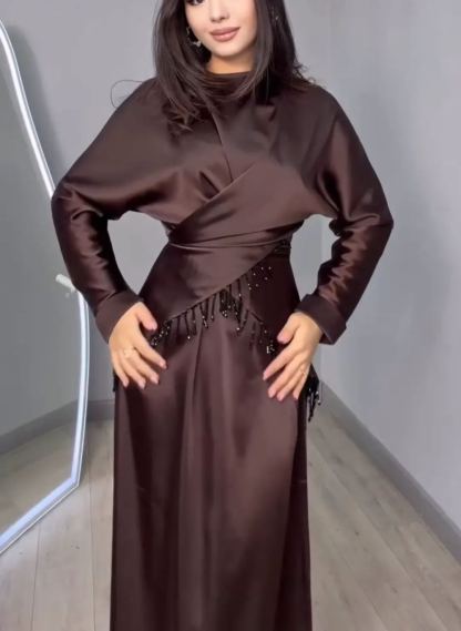 Long-Sleeved Pullover Dress Set