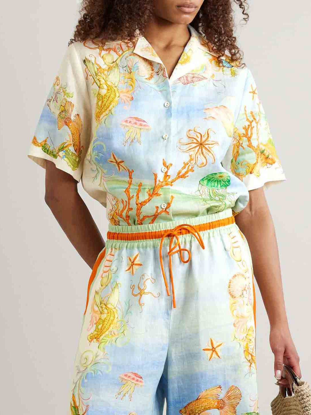 Unique Fantasy Ocean Coral Print Shirt