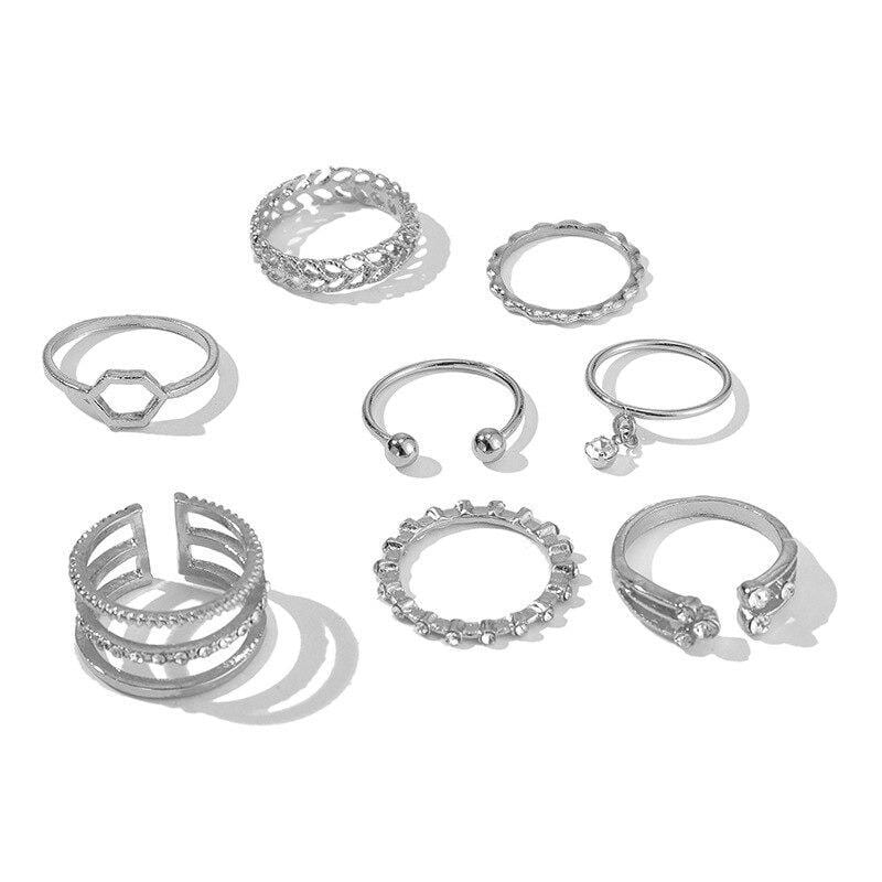 Iris Ring Set 8pcs-Likemychoice