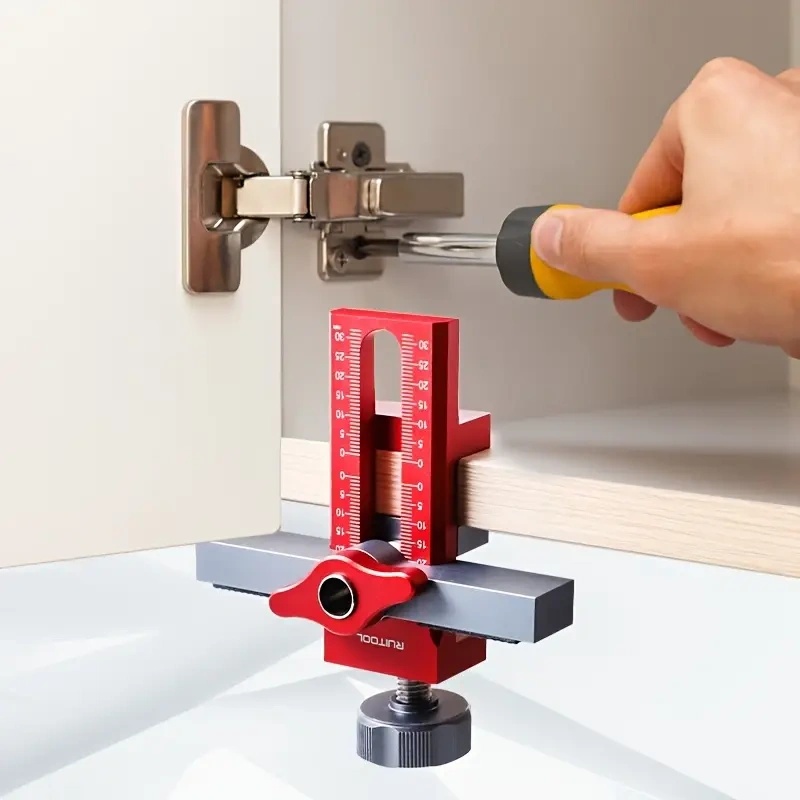 Drilling Guide Locator - Cabinet Door Instillation Mounting Jig-Tactrek