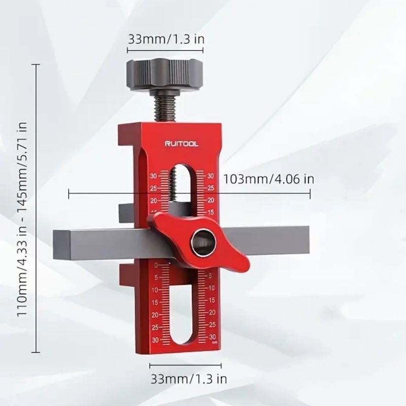 Drilling Guide Locator - Cabinet Door Instillation Mounting Jig-Tactrek