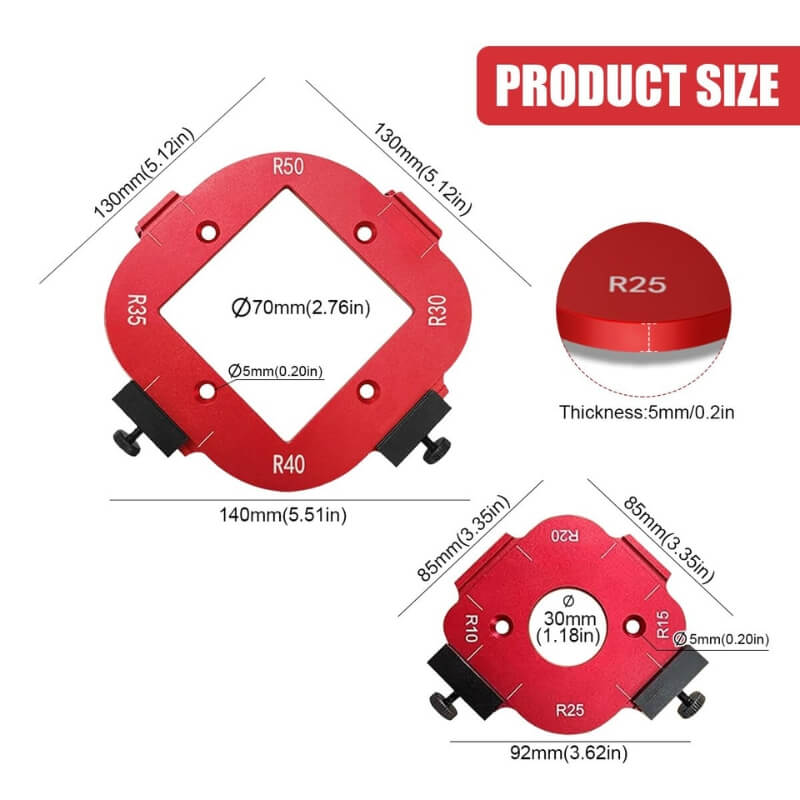 TACTREK 4 IN 1 Router Template-Tactrek