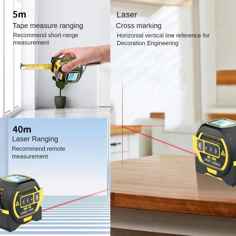 TACTREK 3-IN-1 Digital Laser Tape Measure-Tactrek