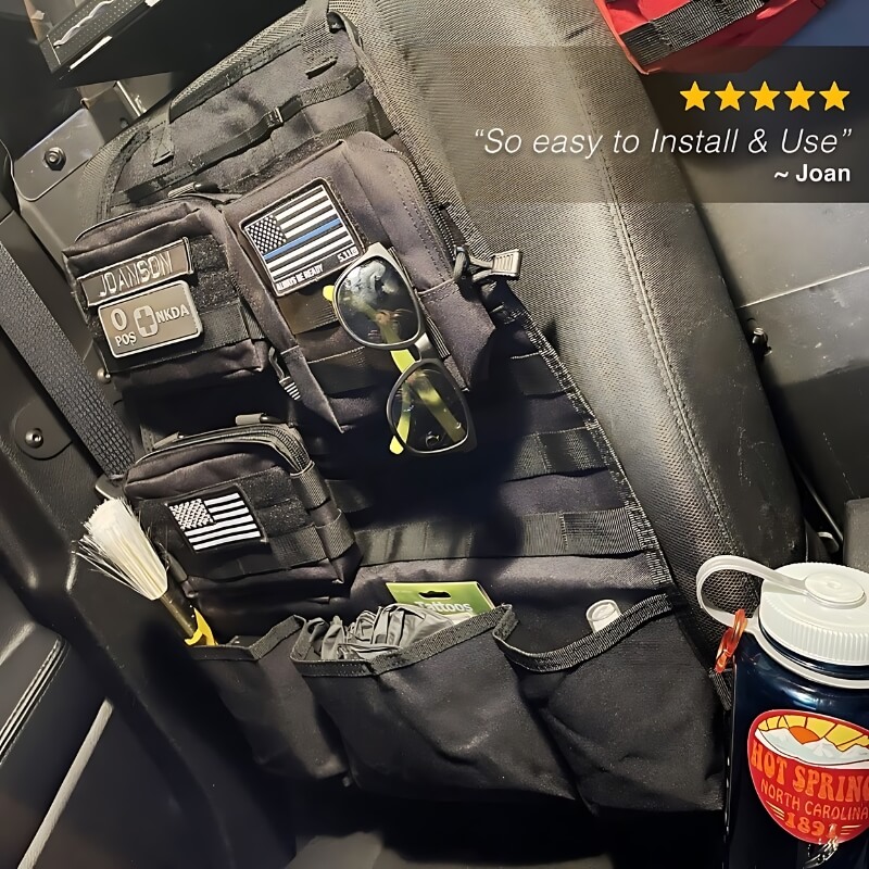 Survival Back Seat Organizer-Tactrek