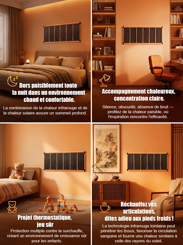 【Chauffage rapide en 5 secondes】Radiateur électrique mural: il suffit de le coller au mur pour rendre votre maison instantanément chaude et confortable. Profitez dès maintenant d'une remise de 50%!
