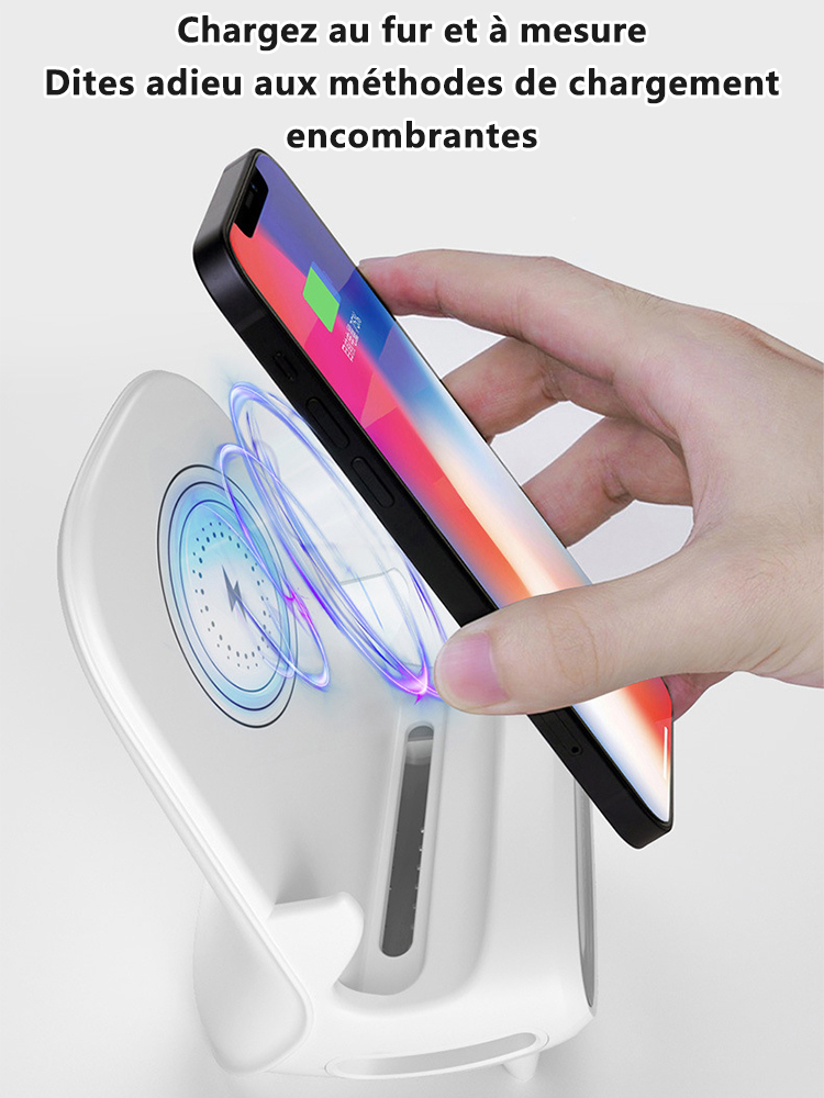 Support de téléphone avec charge rapide sans fil
