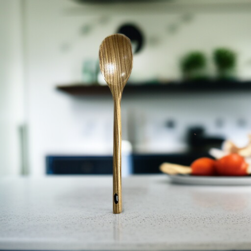 Set de trois cuillères à manche long en bois brut