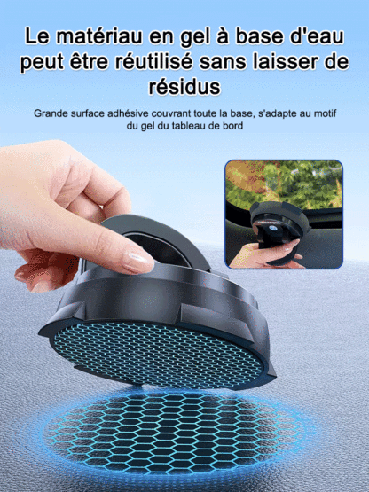 Console multifonction à ventouse intelligente avec support de téléphone de navigation