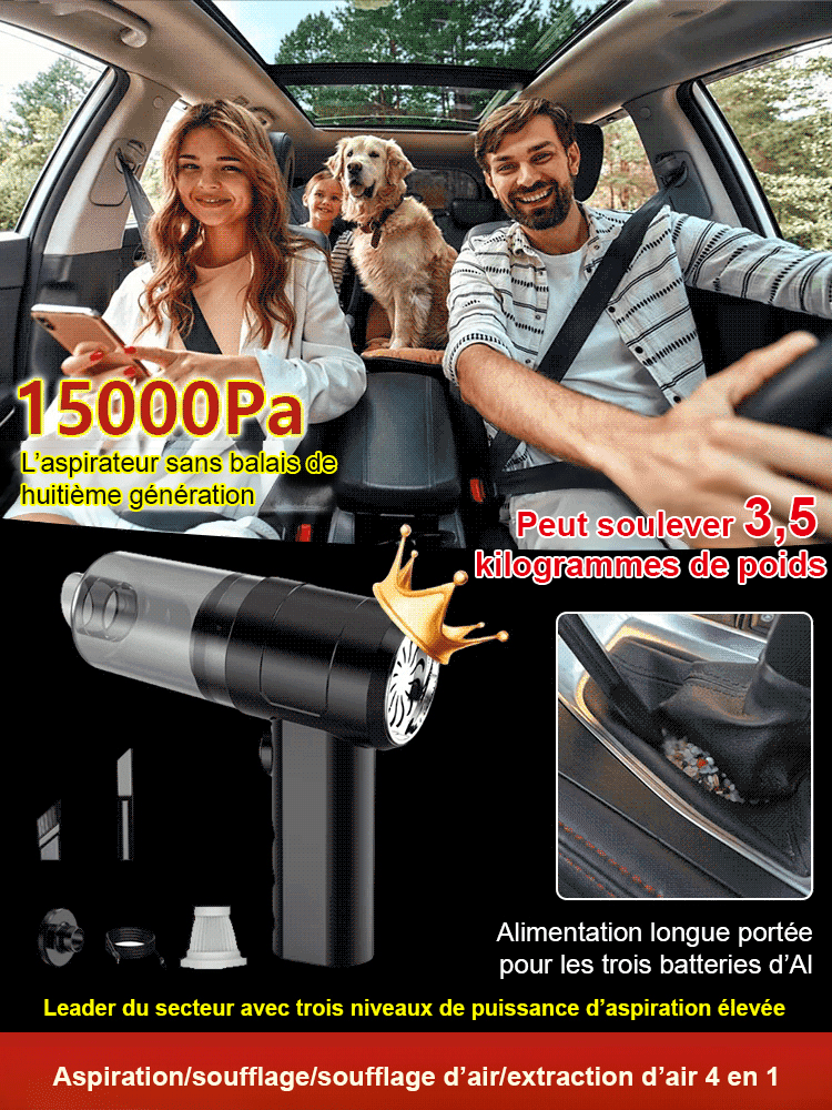 Déjà adopté par des millions de conducteurs! Aspirateur Automatique 4-en-1