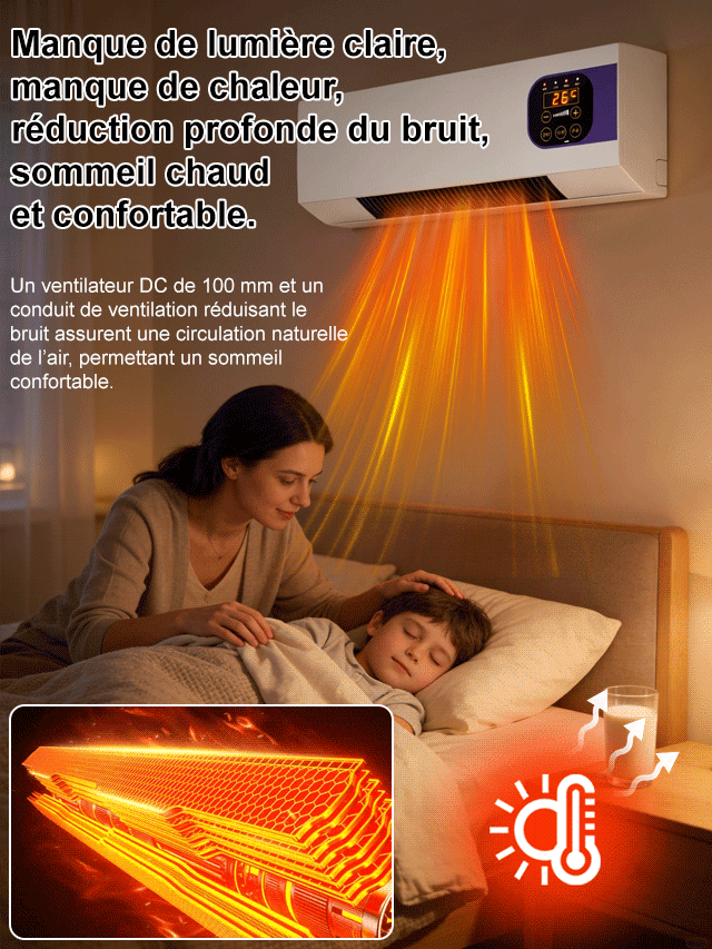 Chauffage mural d'appoint – Dernières pièces en stock avant liquidation d'usine!