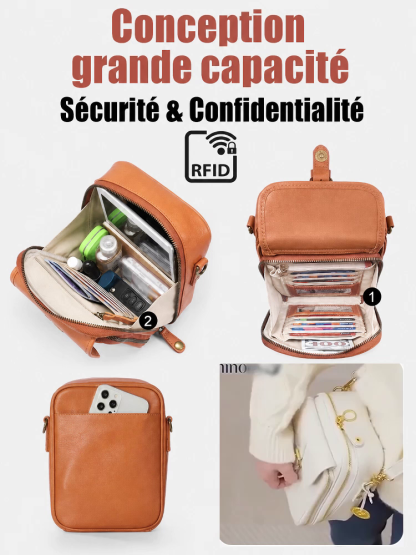 Sac Bandoulière Unisexe Tendance avec Protection RFID | À Moitié Prix ! Haut de gamme et organisation parfaite en un seul sac – offrez-vous cet accessoire digne d'Hollywood pour le prix d'un burger!
