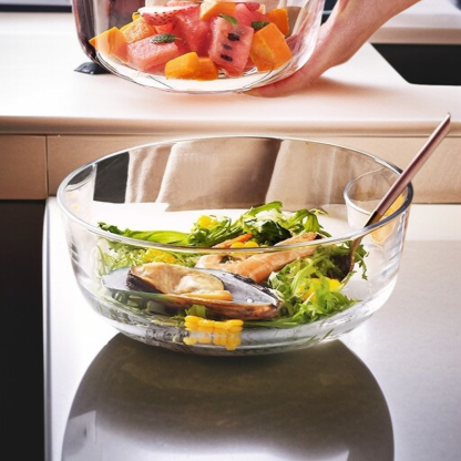  Bol à salade de fruits transparent 