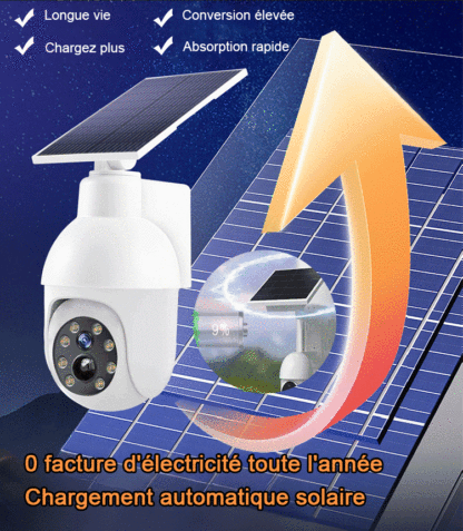 Caméra panoramique intelligente de 6ème génération 📡avec réseau satellite intégré, aucune connexion WiFi requise.