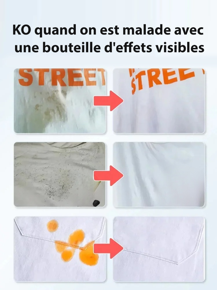 【🔥Vieux vêtements deviennent neufs】Détergent détachant et ravivant.