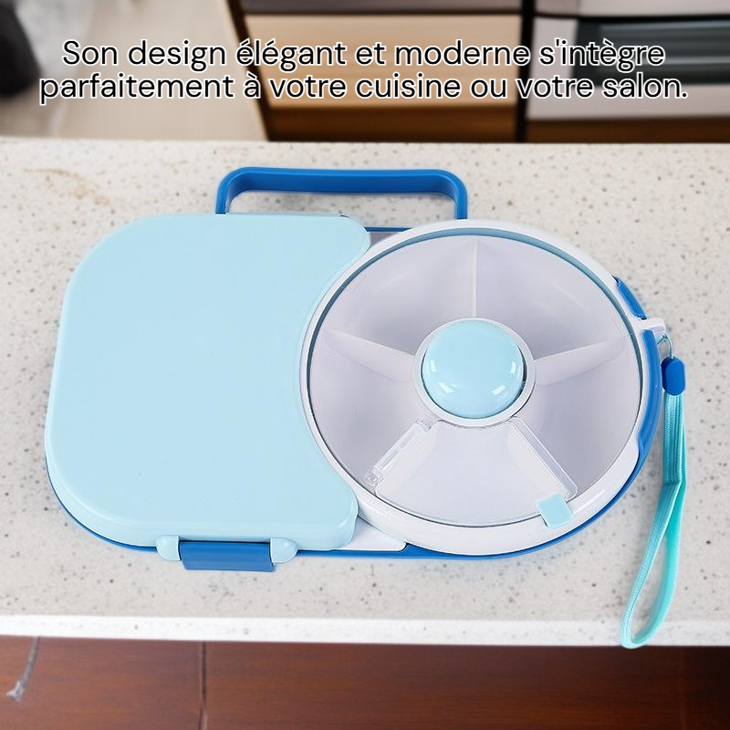 Plateau à fruits rotatif, boîte à fruits secs hermétique