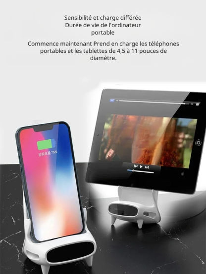 Support de téléphone avec charge rapide sans fil