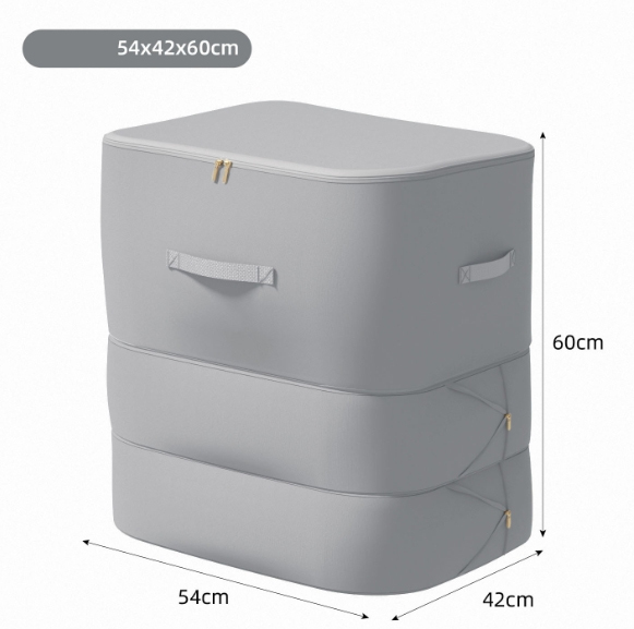 Sac de rangement pliable et compressible à trois couches [triple capacité]