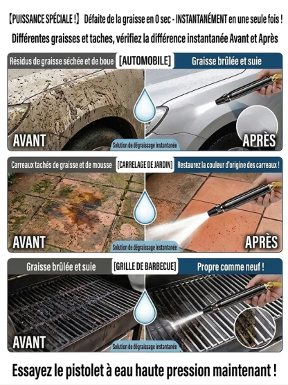 [Très puissant] Lance à eau à haute pression