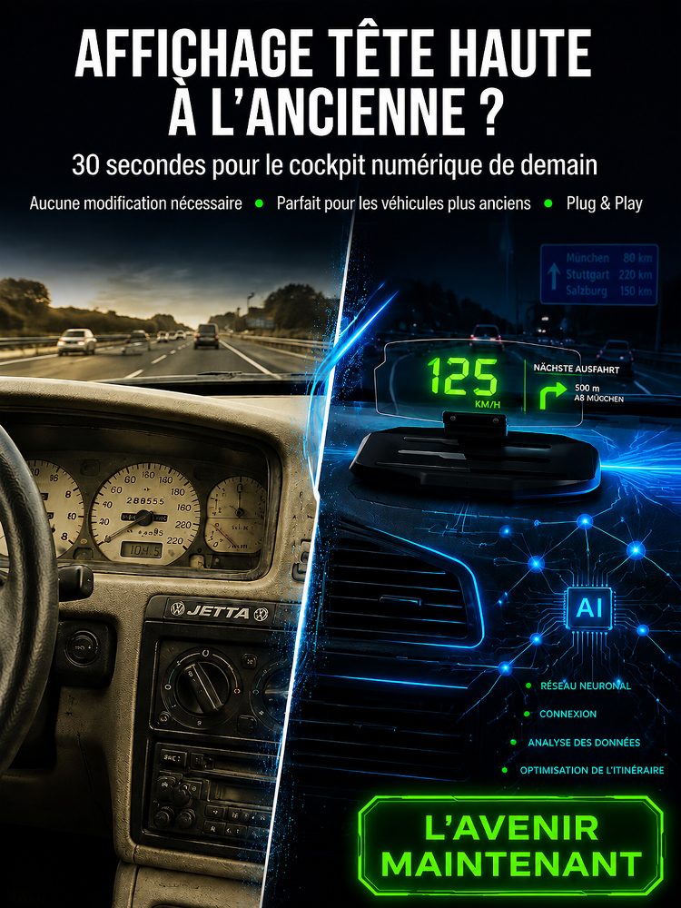 Support de téléphone voiture HUD miroir sans fil version améliorée