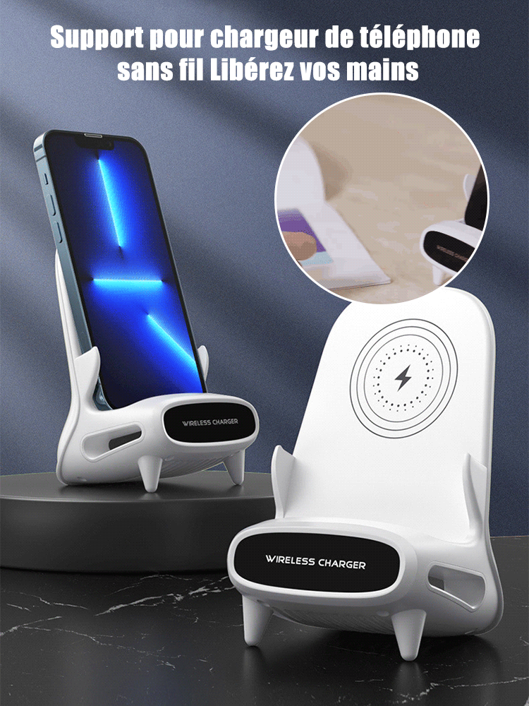 Support de téléphone avec charge rapide sans fil