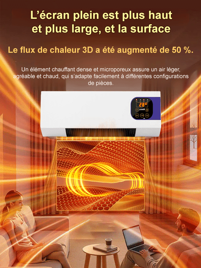 Chauffage mural d'appoint – Dernières pièces en stock avant liquidation d'usine!