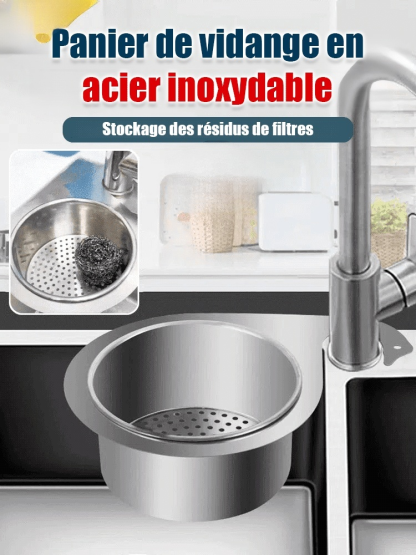 Panier de drainage en acier inoxydable 304 – Un incontournable pour la maison.