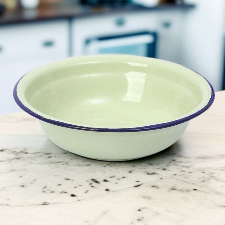 Saladier en émail coloré