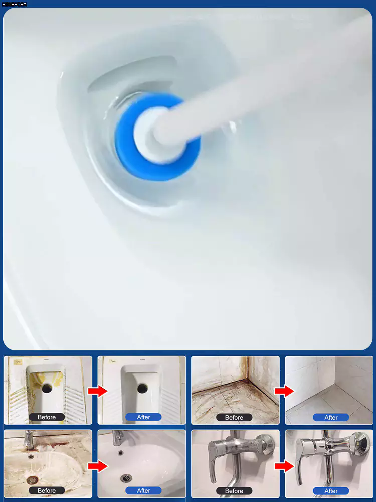 Saubere Hände und keine Unordnung durch austauschbare Bürstenköpfe für Toilettenbürsten