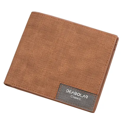 Men's Bifold Custom Photo Wallet Brown Personalized Wallets