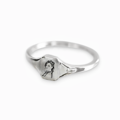 👩❤️👧Mother & Daughter Forever Linked Together-Personalized Birthstone Photo Ring
