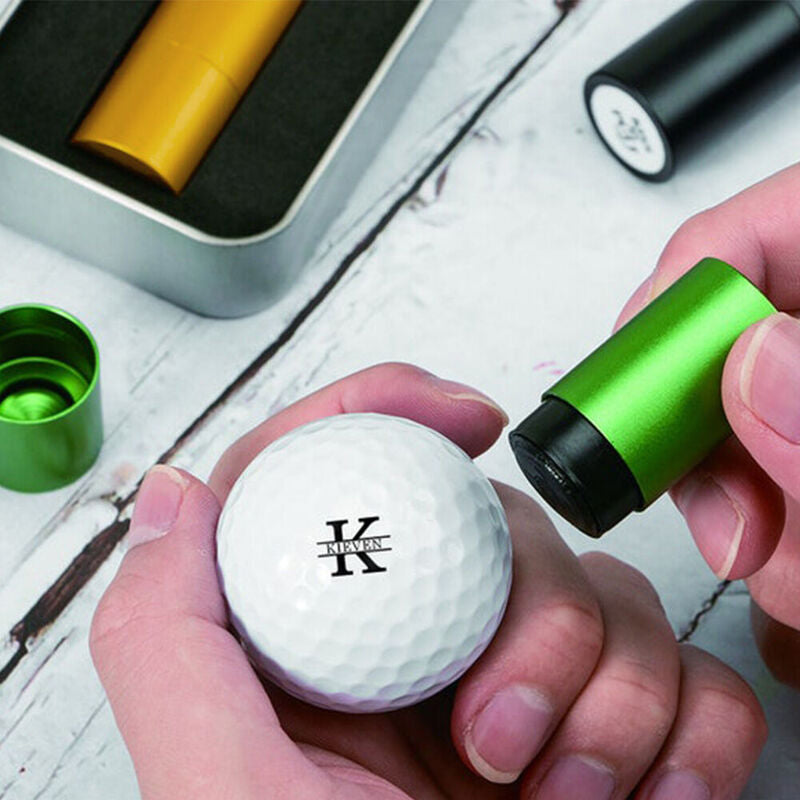 Benutzerdefinierter Name Golfball Stempel Farbe Tinte Ball Stempel Zubehör Geschenk für Golfer