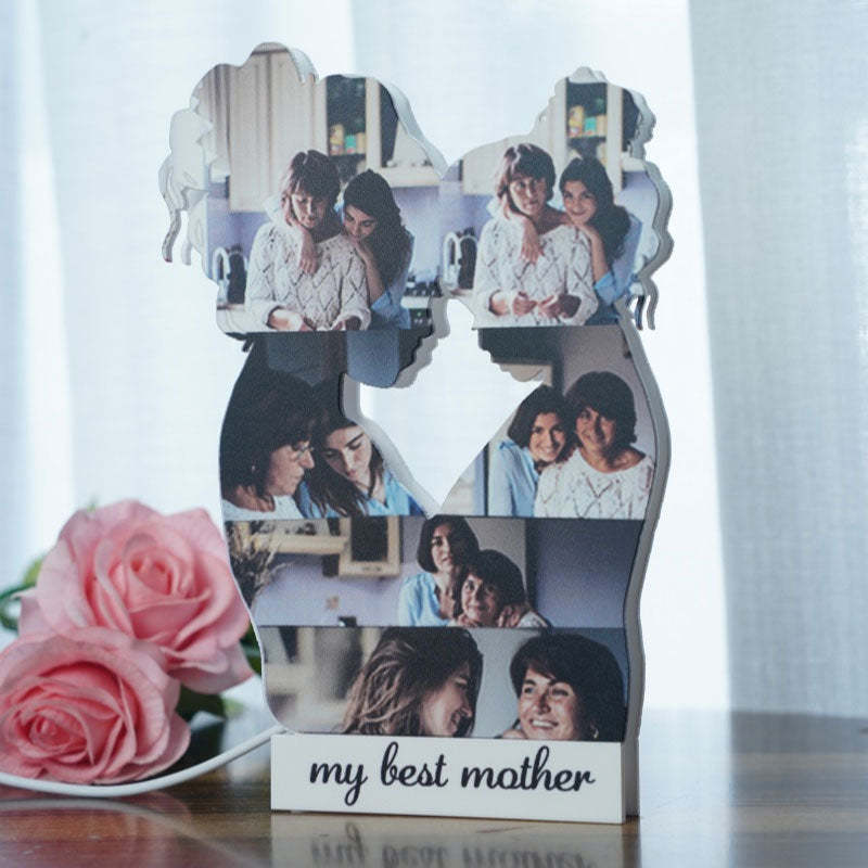 Personalisierte Mutter-Tochter Foto-Puzzle-Lampe von der Tochter zur Mutter